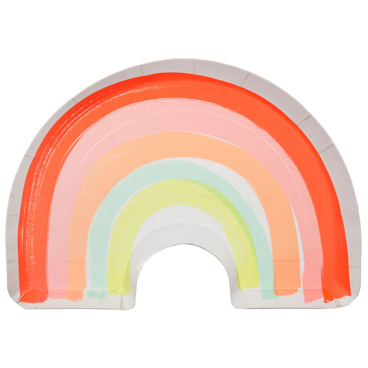 Neon Rainbow Plates